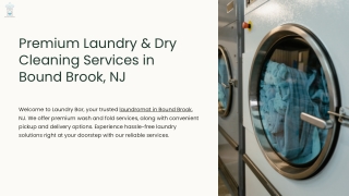 Premium Laundry & Dry Cleaning Services in Bound Brook, NJ