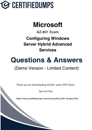 Latest AZ-801 Exam Dumps & Study Plan for 2025 – Fast Track to Windows Server Su