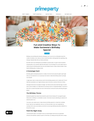 Fun and Creative Ways to Make Someone’s Birthday Extra Special