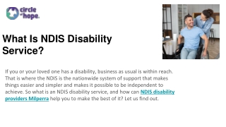 What Is NDIS Disability Service