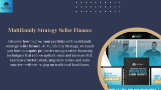 Multifamily Strategy Seller Finance
