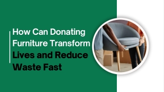 Transfer Household Items for Social Good