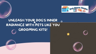 Unleash Your Dog's Inner Radiance with Pets Like You Grooming Kits!