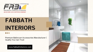 Bathroom Accessories Manufacturer