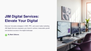 JIM Digital Services – Elevate Your Digital Presence