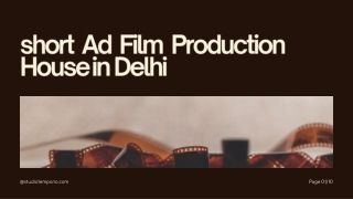 Leading Short Ad Film Makers in Delhi | Studio1Emporio Creative Video Production