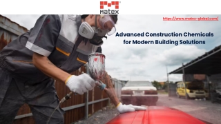 Advanced Construction Chemicals for Modern Building Solutions