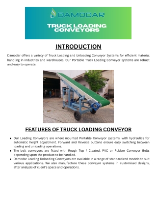 Truck Loading Conveyors
