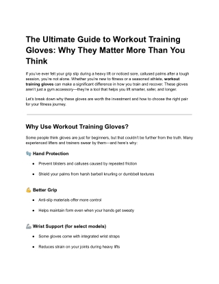 workout training gloves