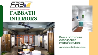 Brass bathroom accessories manufacturers
