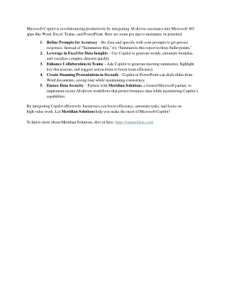 Explore the exceptional tips for using Microsoft Copilot