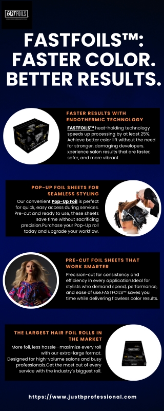 FASTFOILS™ Pop-Up & Pre-Cut Foil Sheets for Faster, Safer Color Processing