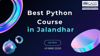 Best Python Course in Jalandhar