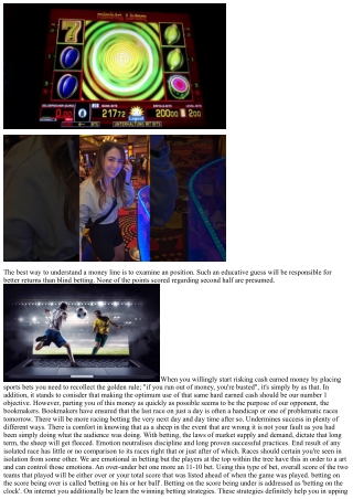 Sport Betting Online - 5 Ideas That Will Enable You Not Lose Cash