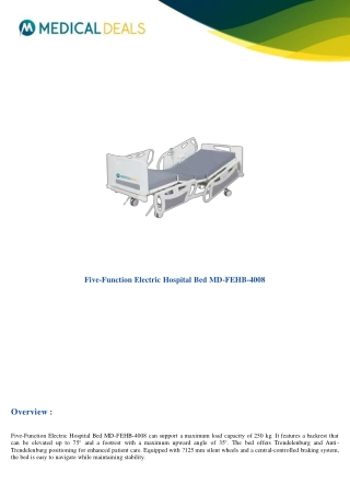 Five-Function-Electric-Hospital-Bed-MD-FEHB-4008