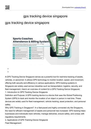 gps tracking device singapore
