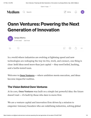 osnn venture