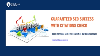Guaranteed SEO Rankings with Powerful Citation Building Packages