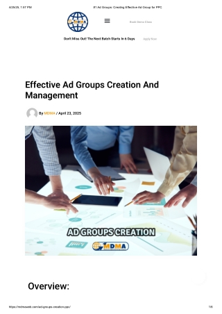 Ad Groups_ Creating Effectiive Ad Group for PPC
