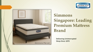 Simmons Singapore Leading Premium Mattress Brand