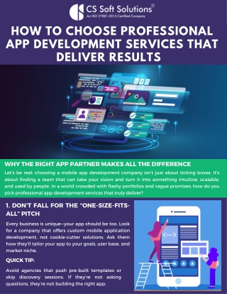 How to Choose Professional App Development Services That Deliver Results