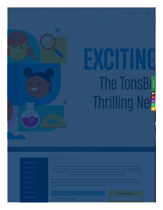 Exciting Beginnings The TonsBridge Gears Up for a Thrilling New Academic Session