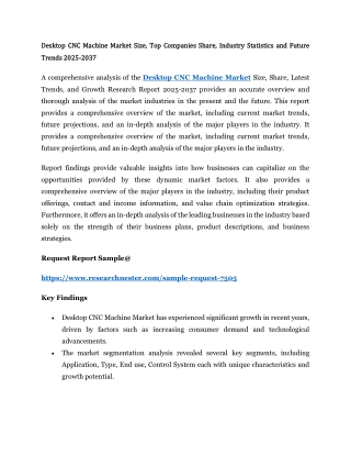 Desktop CNC Machine Market