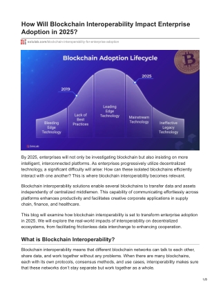 -How Will Blockchain Interoperability Impact Enterprise Adoption in 2025