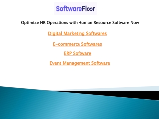 Optimize HR Operations with Human Resource Software Now