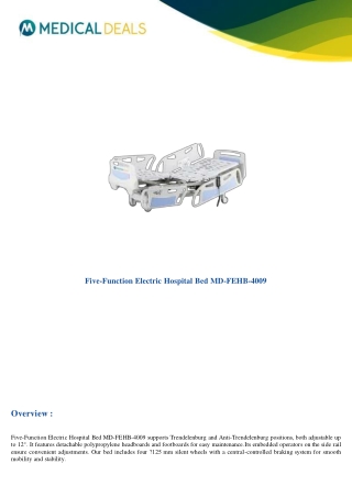 Five-Function-Electric-Hospital-Bed-MD-FEHB-4009