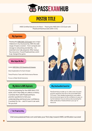 How I Passed the AWS SAA-C03 Exam on My First Try with PassExamHub’s Help