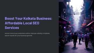 Affordable Local SEO Services in Kolkata to Improve Your Local Search Visibility