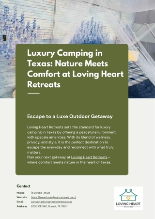 Discover Unmatched Luxury Camping in Texas Hill Country