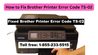 1-855-233-5515  How to Fix Brother Printer Error Code TS-02