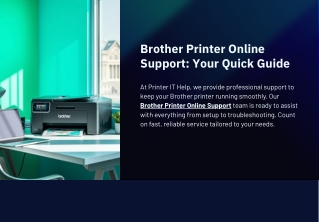 Reliable Brother Printer Online Support – Fast & Expert Help