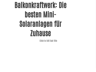 Balkonkraftwerk Kaufen Online Mikro Wechlricher