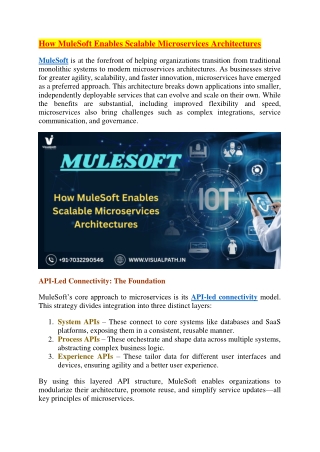 Mulesoft online Training Institute - MuleSoft Training in India