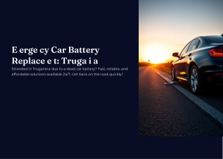 Emergency Car Battery Replacement Tarneit