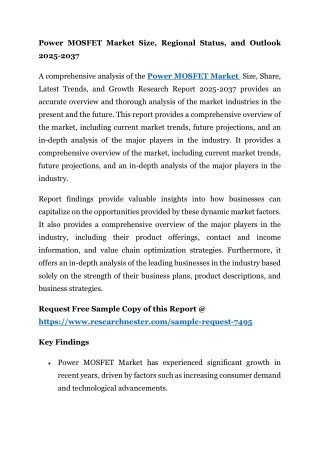 Power MOSFET Market