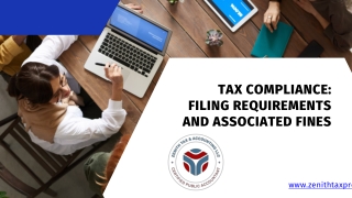 Tax Compliance Filing Requirements and Associated Fines