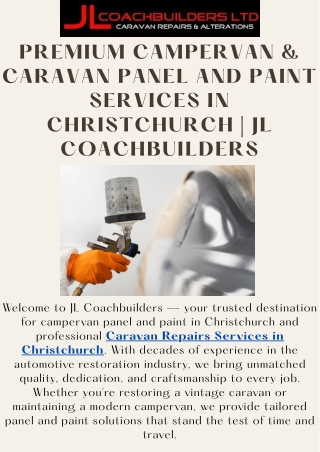 Expert Campervan Panel and Paint Services in Christchurch