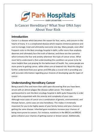 Is Cancer Hereditary What Your DNA Says About Your Risk.docx