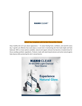 Refresh Your Complexion with the Best Charcoal Skin Cleanser