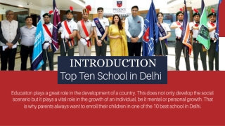 Prudence Schools - Top Ten School in Delhi