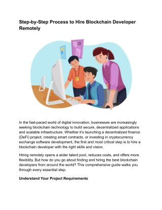 Step-by-Step Process to Hire Blockchain Developer Remotely