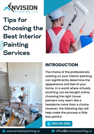 Tips for Choosing the Best Interior Painting Services in Vancouver (1)