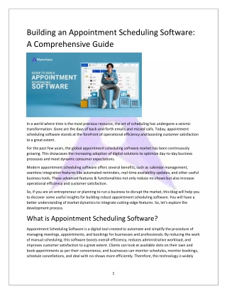Appointment Scheduling Software – Streamline Bookings & Boost Productivity