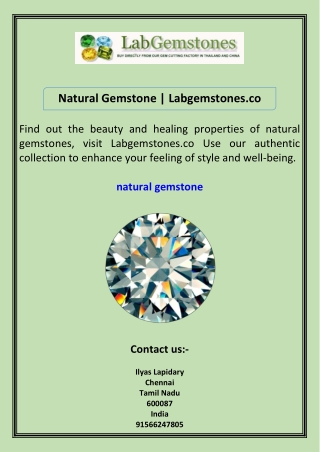 Natural Gemstone Labgemstones.co