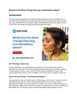 What Are the Most Trendy Piercing Combinations Ideas_