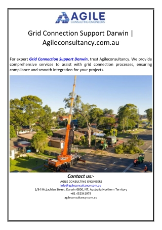Grid Connection Support Darwin | Agileconsultancy.com.au